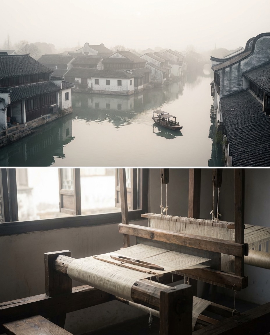 Illustration: Jiaxing and Tongxiang silk origin